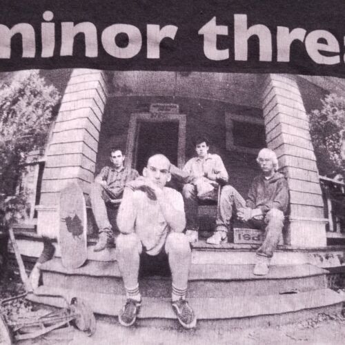 Vintage Y2K Minor Threat T Shirt Cut Off Sleeves Sz L Salad Days Punk Rock Band - Picture 3 of 11