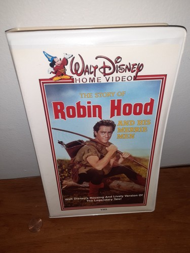 DIE GESCHICHTE VON ROBIN HOOD UND SEINEN FRÖHLICHEN MÄNNERN Walt Disney Heimvideo VHS selten