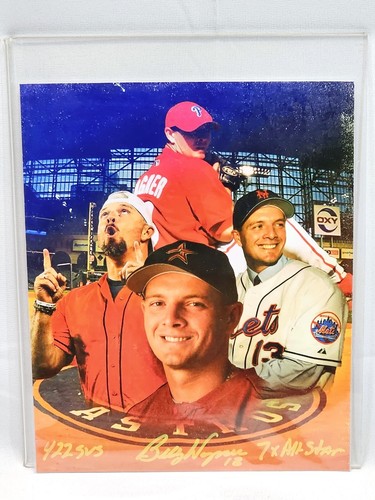 BILLY "THE KID" WAGNER HAND SIGNED 8X10 PHOTO INSCR 422 SAVES & 7X ALL STAR COA - Picture 8 of 9