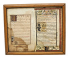 Pages from De Sphaera by John of Sacrobosco 17th Century Illuminated Manuscript