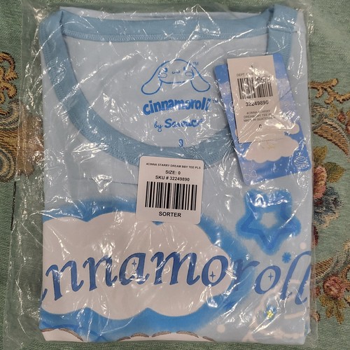 Sanrio Cinnamoroll Starry Cloud Girls Ringer Baby T-Shirt Plus Size 0 - Picture 2 of 5