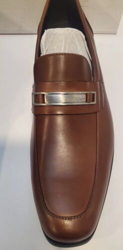 Calvin Klein Jameson Loafer Leather Dress Shoes Men's 9.5M Medium Brown Slip On~ - Picture 3 of 7