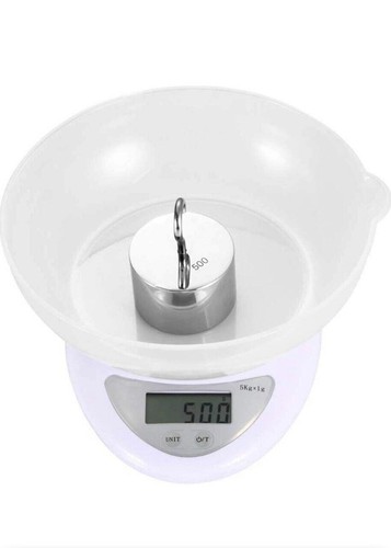 Küchenwaage Digital mit Schüssel Haushaltswaage Feinwaage Waage bis 5kg - Bild 10 von 11