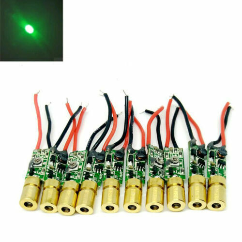 10pcs Modulo diodo laser mini punto verde 520nm 5mw livello modulo laser per mirare - Foto 1 di 7