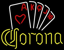 10" Vivid LED Poker Series Game Neon Sign Light Lamp Decor Man Cave Club LJB