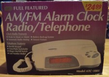 Tozaj AM/FM /Alarm clock/Radio /Telephone vintage