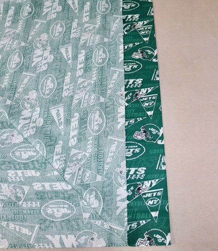 New York Jets ~ Retro Logo Pattern NFL Cotton Fabric 1/4 Yard 9” X 58” New - Picture 21 of 24