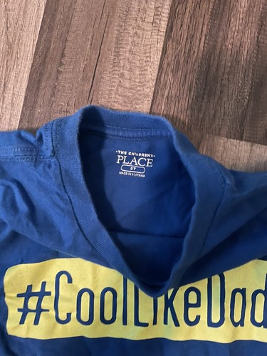 The Childrens Place Boys 5T Blue # Cool Like Dad Shirt - Picture 2 of 3