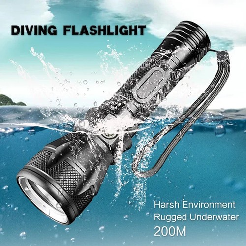 Linterna LED subacuática 200000LM para buceo camping - Imagen 5 de 11
