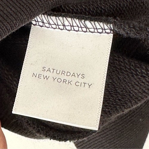 Saturdays New York City Bowery Miller Standard Crew Sweatshirt Herren M schwarz NEU - Bild 9 von 11