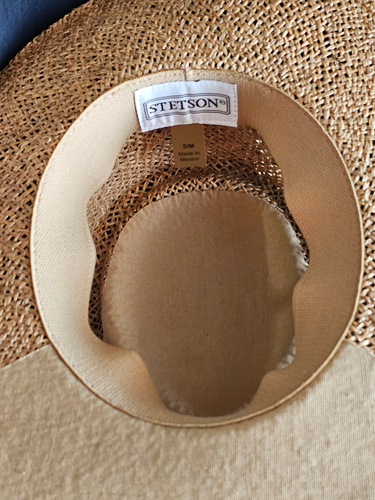 Stetson Gambler Seegras Stroh Outdoorman Hut Natur - Small/Medium - Bild 5 von 8