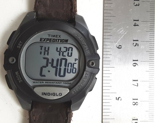 Orologio Timex Expedition Indiglo Digitale al Quarzo CR2016 334 V0 C.A.T. Batteria nuova - Foto 5 di 18