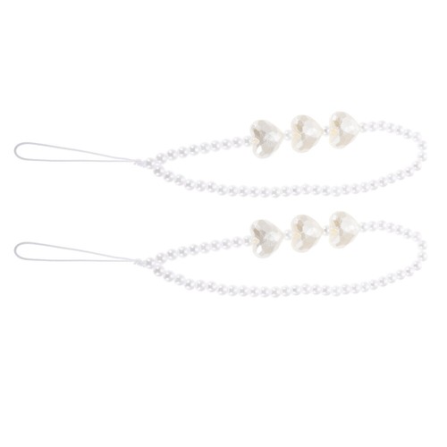 2 Pcs Mobile Phone Decorative Lanyard Wrist Strap for Beaded Pearls - Zdjęcie 9 z 12