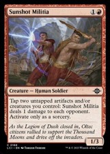 x4 Sunshot Militia - Foil C MTG The Lost Caverns of Ixalan M/NM, English