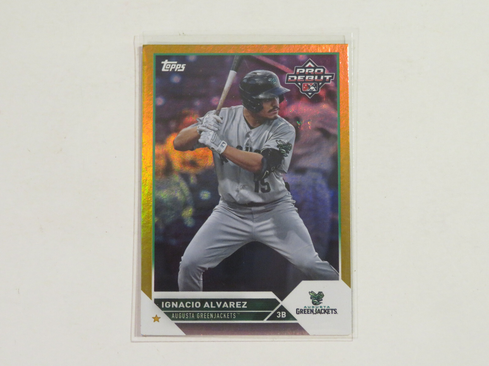 2023 Topps Pro Debut Ignacio Alvarez #PD-106 Gold Foil #/50 Greenjackets