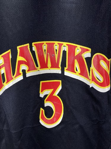 Atlanta Hawks Reebok Jersey Men 4XL Black Abdur Rahim #3 NBA Basketball Vintage - Picture 5 of 23
