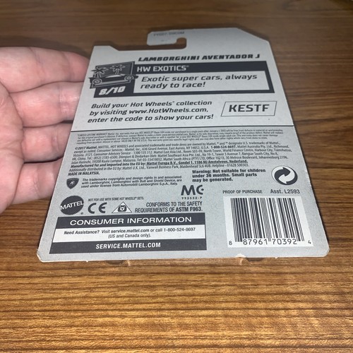 Hot Wheels 2019 Super Treasure Hunt Lamborghini Aventador J 223/250 - Picture 9 of 9