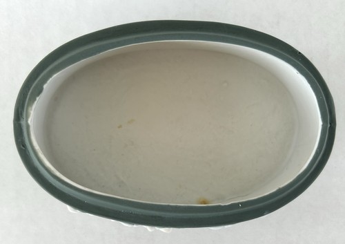 Grüne Jasperware ovale Schmuckschatulle Fee Cherub Schafer & Vater antik um 1890 - Bild 13 von 19