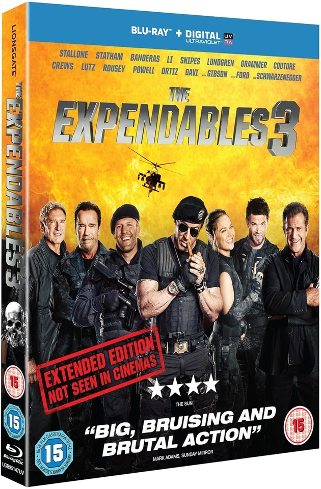 The Expendables 3: Extended Edition (Blu-ray) Sylvester Stallone (UK IMPORT) - Image 3 of 3