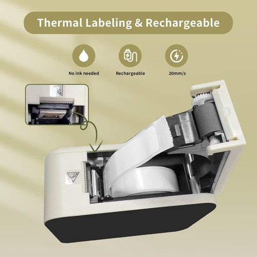 Bluetooth Etikettendrucker P15 Thermodrucker Drahtlos Mini Aufkleber Drucker - Bild 5 von 23