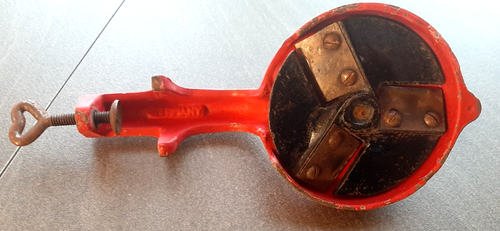 Alter antiker Bohnenschneider Fripuwerke No. 1 Gusseisen rot - Bild 5 von 5