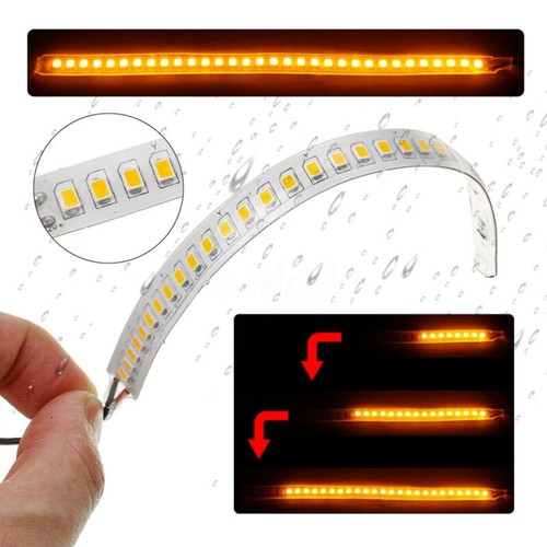 2x 12V Car Dynamic 32LED Side Rearview Mirror Turn Signal Light Strip Waterproof - Picture 3 of 5