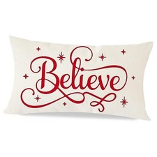 Christmas Pillow Covers 12x20elieve Farmhouse 20" x 12" Pack of 1 B