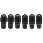 6 Pcs  Useful Car Trash Storage Cans Car Storage Boxes Garbage Cans (Black)