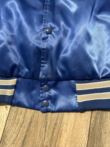 Chaqueta satinada vintage de Detroit Lions línea tiza para hombre’s XL rara años 80’s EE. UU. - Imagen 9 de 20