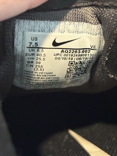 Nike Zoom Pegasus 36 Running Jogging Black Shoes Mens Size 7.5 AQ2203-002 - Picture 7 of 9