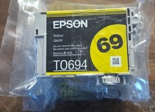 EPSON 69 T0694 yellow ink. Lot of 4. New