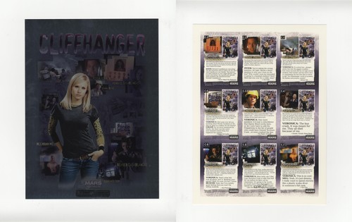 2007 Inkworks Veronica Mars Season 2 Uncut Sheet 37/199 Cliffhanger Puzzle 1d7a - Picture 3 of 3