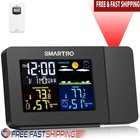 Digital Projection Alarm Clock Thermometer Weather Station Dual Alarm Snooze New