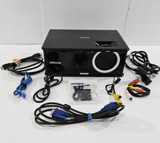 InFocus IN2116 DLP Projector VGA HDMI LAN LitePort w Cables  HDMI to VGA Works