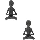 2 Pack Outdoor Ornaments Meditation Decor Alien Prop Decorations