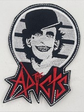 The Adicts Punk Band Monkey Logo Patch: Iron On, Quality Embroidery, 3 X 4.5