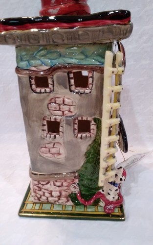 Blue Sky CLAYWORKS #23 FIRE DEPT HOUSE w/T-lite Tile Base by Heather Goldminc - Bild 5 von 19