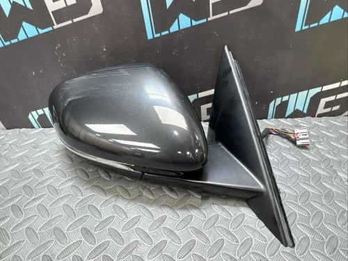 2016-2024 JAGUAR XF DOOR MIRROR RIGHT SIDE BLIND SPOT W/O CAMERA STORM GRAY 1AU