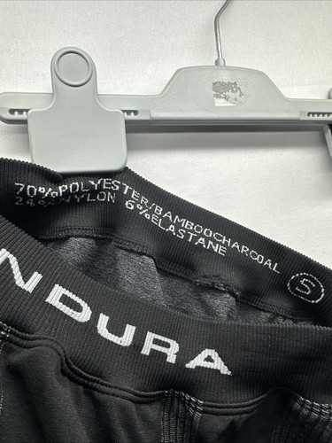 Endura Men Black Grey Compression Bike Cycling Padded Shorts Size Small Stretch - Picture 11 of 12