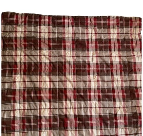 JCPENNEY HOME 2015 Autumn Christmas Collection Sherpa Blanket Plaid Red Tan - Picture 3 of 10