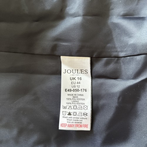 JOULES Navy Floral Waterproof Raincoa UK16 BNWT RRP £54.95 - Picture 13 of 15