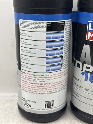 Liqui Moly 20024 Top Tec Atf 1600 (2 Liters) Automatic Transmission Fluid - Picture 2 of 2