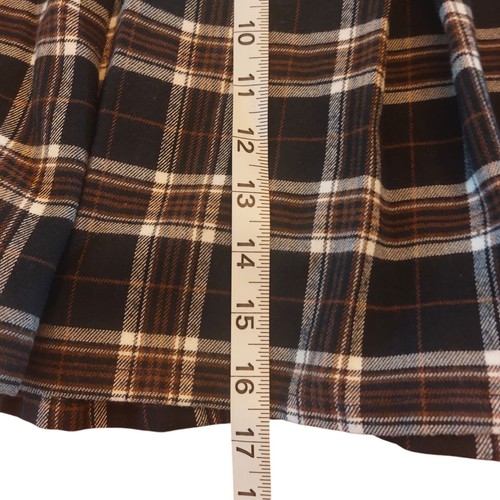 Hollister Y2K Plissee Karo Rock Gr. M schwarz braun Mini Clueless Preppy Schule - Bild 5 von 5