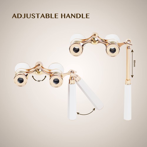 Yourelexit Opera 3X25 Theater Fernglas mit Griff für Konzert, Oper, Sport - Bild 8 von 9