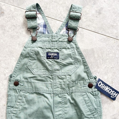 NWT Oshkosh Sage Green Overalls Size 18m - Picture 2 of 4