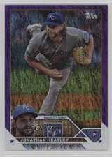 2023 Topps Series 2 Retail Purple Foil 367/799 Jonathan Heasley #346 13c1