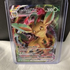 Pokémon TCG Leafeon VMAX Holo Ultra Rare Card Evolving Skies 008/203