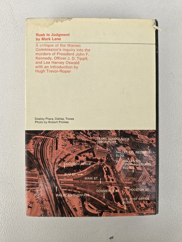Rush to Judgment by Mark Lane 1966, 2nd Printing, Signed, HC w/ DJ - Imagen 10 de 12
