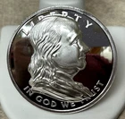 The American Legacy Collection High Relief Franklin 1oz Silver Proof - Concave