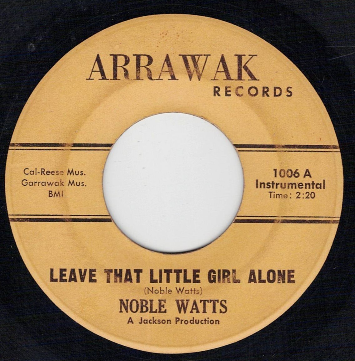 photo of Noble Watts Leave That Little Girl Alone Instrumental Soul Funk Rb Hear